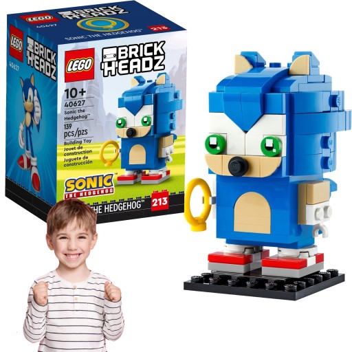 LEGO FIGURKA BIRCKHEADZ SUPERBOHATER SONIC THE HEDGEHOG OZDOBA NA PÓŁKĘ HIT