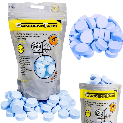 BAKTERIE TABLETKI DO SZAMBA PREPARAT SANIDENN TABS DO SZAMB I OCZYSZCZALNI