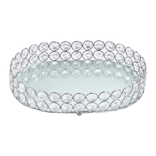 ilver Mirror Base Tray taca na lustro perfumy S