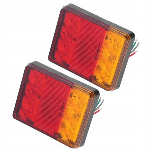 2 szt. Światło tylne 12V 8LED tylne światło