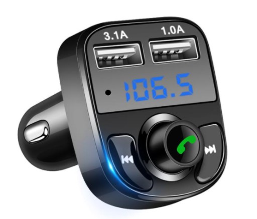 TRANSMITER SAMOCHODOWY DUAL ŁADOWANIE ROZMOWY MP3