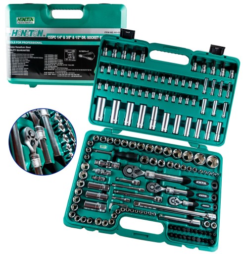 ZESTAW KLUCZY HONITON KLUCZE NASADOWYCH 155e H4351