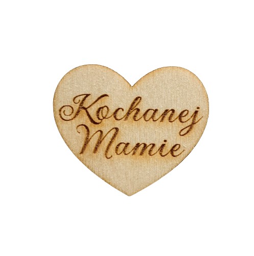 Serce z napisem kochanej mamie dzień mamy matki 4c