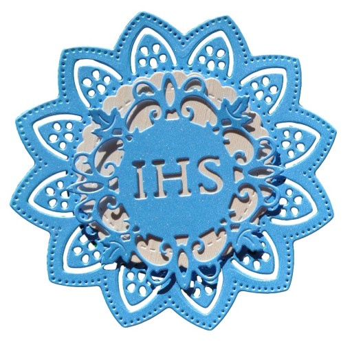 SCRAPKI Komunia Świeta Hostia IHS serwetka