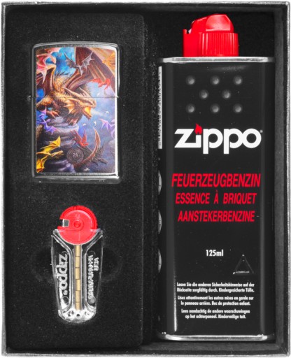 Zestaw ZIPPO Zapalniczka ANNE STOKES DRAGONS prezentowy*nr1