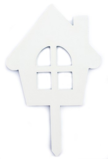 LAS W SŁOIKU PIKA OZDOBA MINI DOMEK 10CM 10SZT