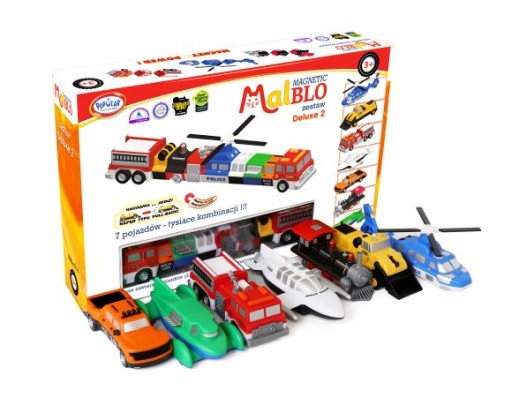 MALBLO MAGNETIC Deluxe 2 Zestaw pojazdów