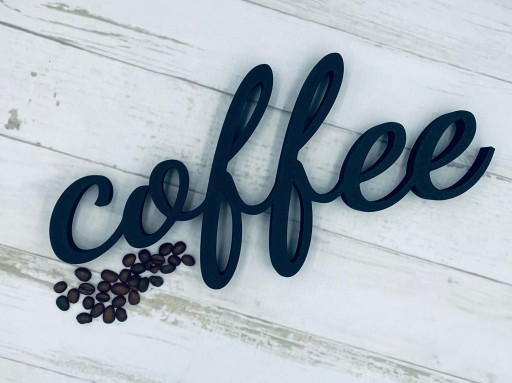 Napis Dekoracja coffee 3D ok 30cm różne kolory na Prezent