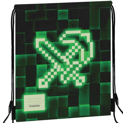 WOREK SZKOLNY PLECAK NA BUTY OBUWIE WF PIKSELE GRA MINECRAFT DLA CHŁOPCA