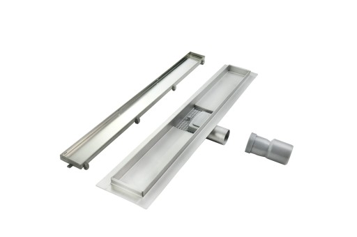 Odpływ liniowy ścienny 70 cm 2w1 pod płytkę niski