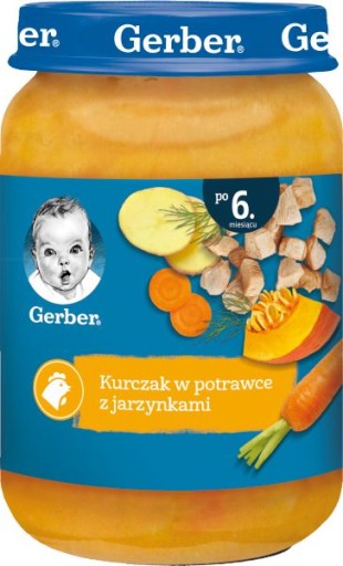 GERBER KURCZAK W POTRAWCE Z JARZYNKAMI DLA NIEMOWL