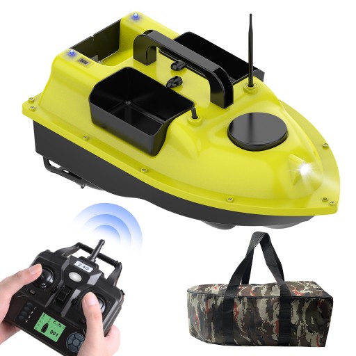 GPS ŁÓDKA ZANĘTOWA D18E 500M RC ŁÓDKA 2KG z 3 KOMOROWA 10000mAh z torbą
