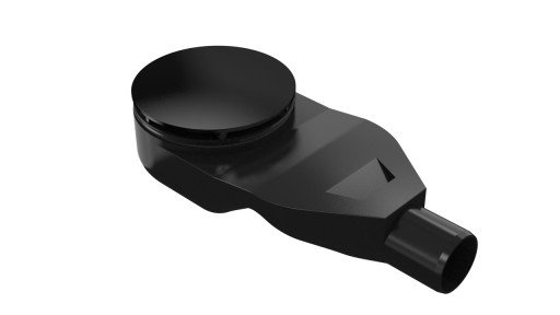 Syfon brodzikowy niski Thino czarny wys. 44mm