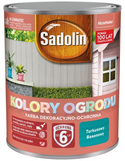 Sadolin Kolory Ogrodu Turkusowy Basenowy 0,7L