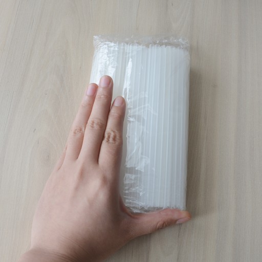 115 szt. Plastikowa słomka jednorazowa 15CM krót