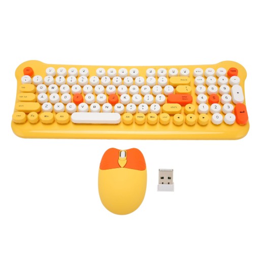 wireless keyboard and mouse 2.4ghz connection cute keyboard mouse set for w