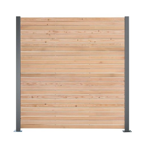 ZESTAW Płot Drewniany 180x180 cm Ogrodzenie z Modrzewia Drewno Modrzew Eur.
