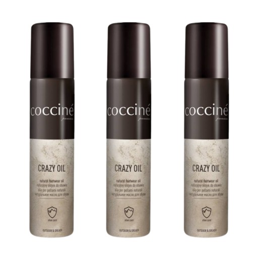3x Coccine Crazy Oil Olejek Pielęgnacyjny Do Obuwia o Pojemności 75 ml