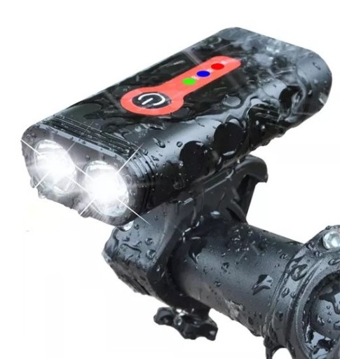LAMPKA ROWEROWA OŚWIETLENIE PRZÓD ŚWIATŁA USB LED