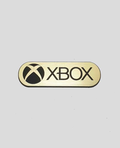 XBOX naklejka emblemat 53 x 19 mm*ZŁOTA