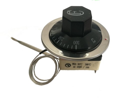 TERMOSTAT Z KAPILARĄ 50°C~300°C 16A/250V BIAŁA