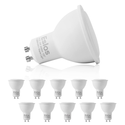 Żarówka LED GU10 SMD 2835 6W 60W ciepła biel