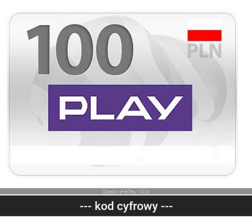 Doładowanie Play 100 zł