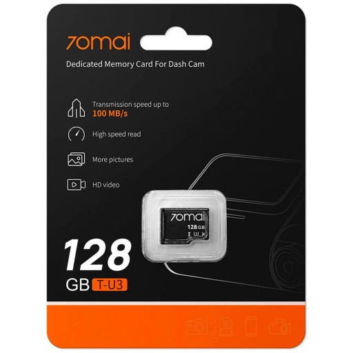 Oryginalna karta pamięci do kamer wideorejestratorów 70mai pojemność 128GB