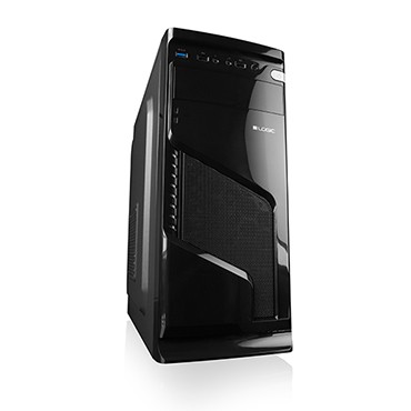 LOGIC CONCEPT OBUDOWA LOGIC K1 BLACK BEZ ZASILACZA