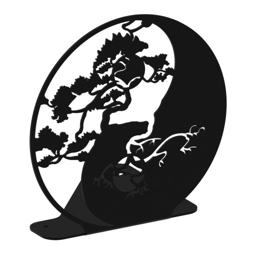 GAMET, Podpórka AD208, YIN-YANG, czarny strukturalny