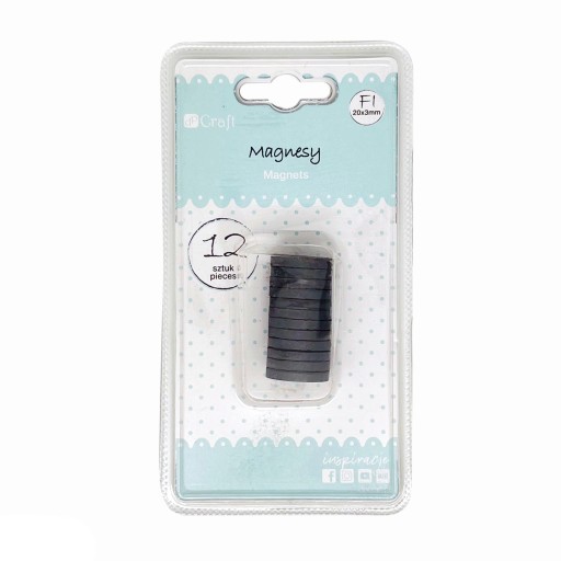 Magnesy 20x3mm 12szt