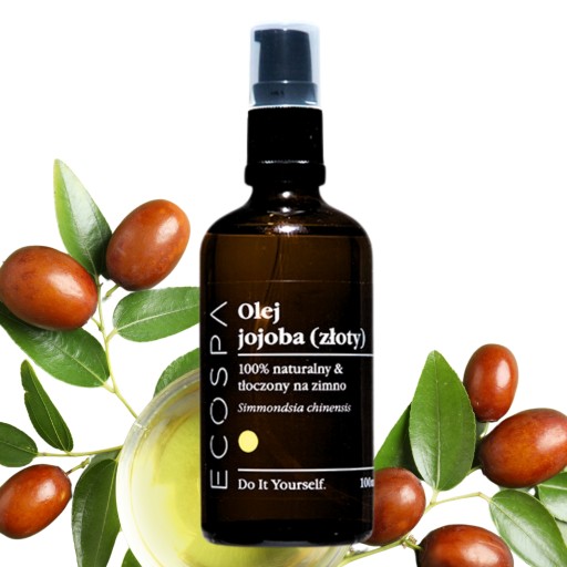 NATURALNY OLEJ JOJOBA DO WŁOSÓW ZIMNOTŁOCZONY NIERAFINOWANY 100 ML ECOSPA