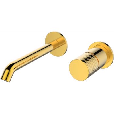 BATERIA UMYWALKOWA PODTYNKOWA ZŁOTA GOLD