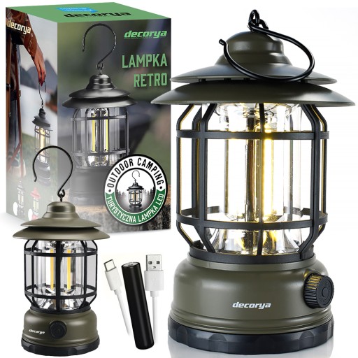 LAMPA SURWIWALOWA COB LED UCHWYT USB C Ładowanie