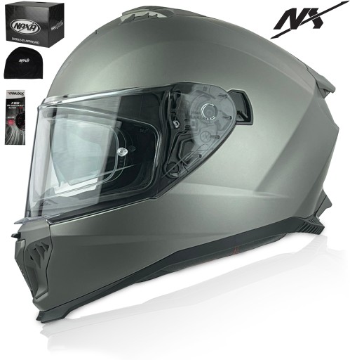 KASK MOTOCYKLOWY INTEGRALNY NAXA F31/D r. XXL + BLENDA PINLOCK ANTI FOG