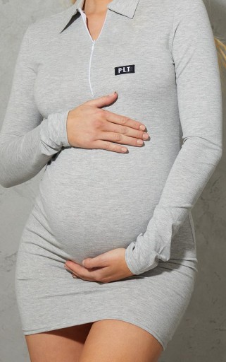 PRETTYLITTLETHING B9A CIĄŻOWA SUKIENKA MINI R. 34