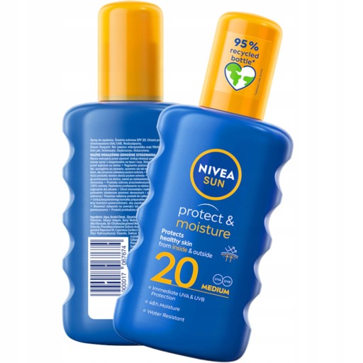 NIVEA SUN BALSAM DO OPALANIA SPF20 SPRAY nawilża