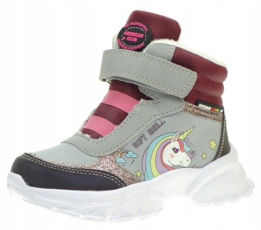 Śniegowce AMERICAN Buty Zimowe SoftShell Suwak 26