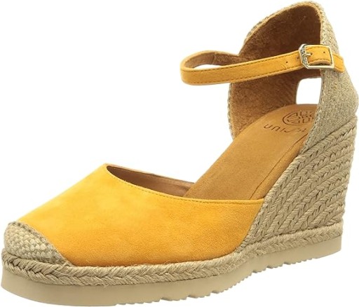 UNISA DAMSKIE ESPADRYLE ZE SKÓRĄ KOTURN 38 1ŻKA
