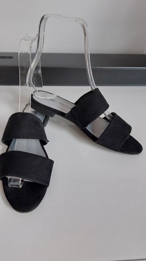 BONPRIX COLLECTION 37 CZARNE KLAPKI ELEGANCKIE