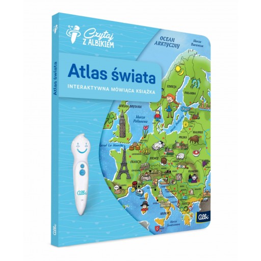CZYTAJ Z ALBIKIEM ATLAS ŚWIATA MÓWIĄCA KSIĄŻKA ALBIK