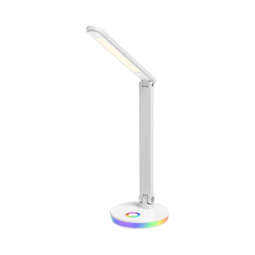 LAMPKA BIURKOWA NOCNA MAGIC ROUND BIAŁA 8W LED