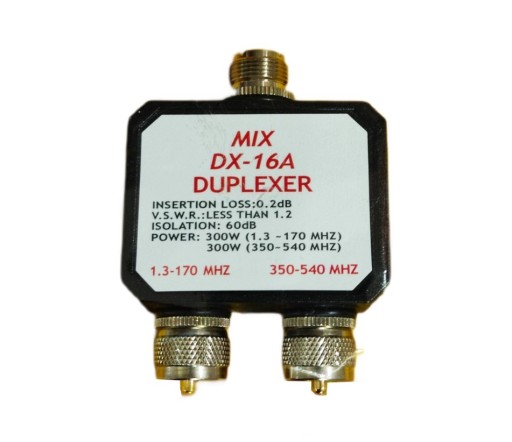 Duplexer MIX DX-16A 1.3-170MHz/350-540MHz (duplekser mikser antenowy)