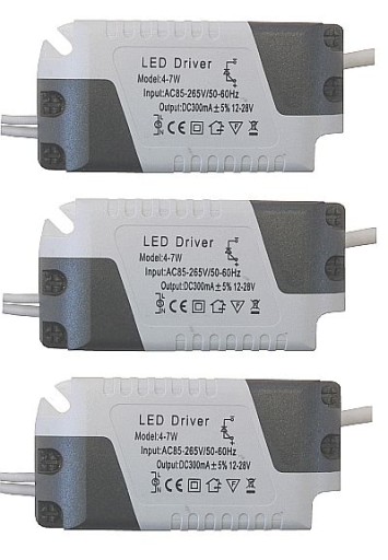 Zasilacz LED DRIVER 4- 7W DC 12- 28V transformator