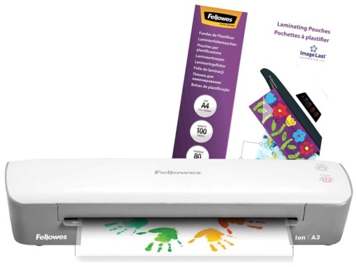 Laminator Fellowes ION A3 + pakiet folii A4 80 mic GRATIS