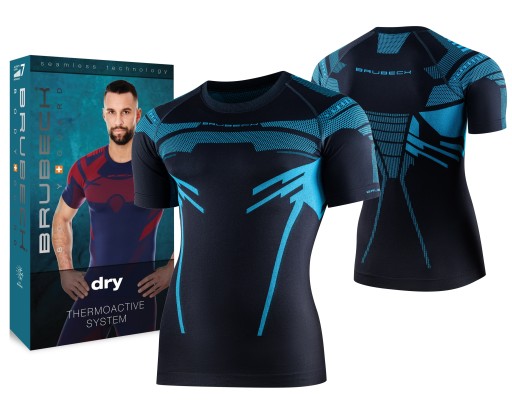BRUBECK MĘSKA ODDYCHAJĄCA KOSZULKA TURYSTYCZNA 2XL