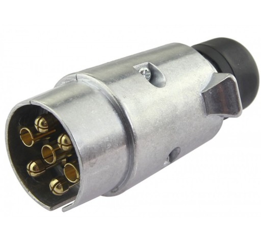Wtyczka gniazda przyczepy aluminiowa metalowa 7pin