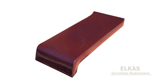 parapet klinkierowy 24,5cm szkliwiony typu Z
