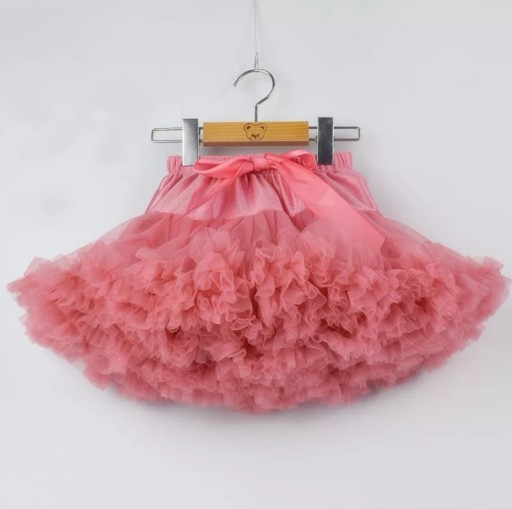 SPÓDNICZKA TUTU PETTISKIRT, KORALOWA, 2-3 LATA