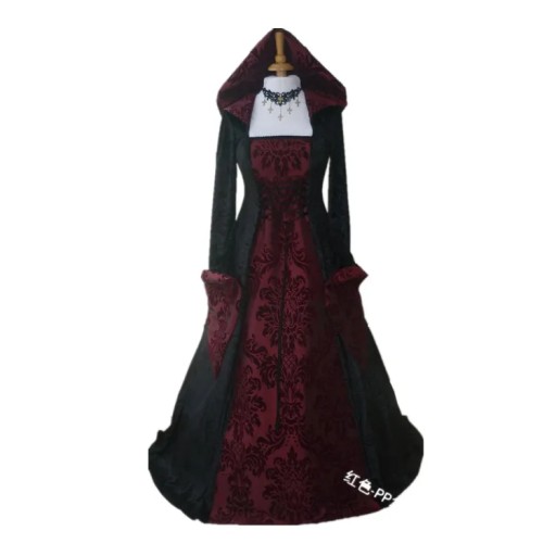 Halloween Costume Wicca Witch Medieval Dress Women